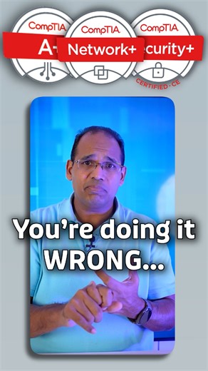 You're studying for COMPTIA Exams wrong... #Comptia #aplus #netplus #networkplus #securitiyplus #Networksecurity #Cybersecurity #Comptiaexam #CISSP