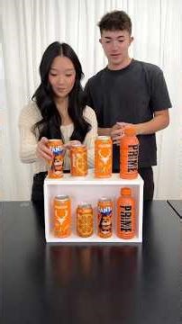 Four Box Orange Drink Match Challenge! Girls vs Boys