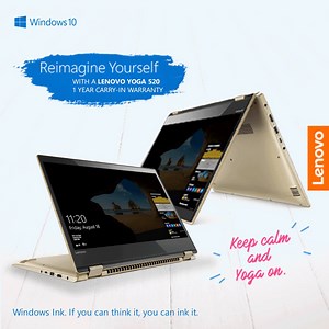 Bring your creativity to life with the #Yoga 520 2-in-1 convertible laptop from Lenovo. Combined with the optional Lenovo Active Pen and Windows Ink, you’ll love the new ways you can set ideas into motion, whether you’re writing or sketching. #ReimagineYourself with a Yoga 520 by purchasing online here: https://www3.lenovo.com/sg/en/laptops/c/laptops | Lenovo Singapore | Facebook