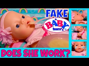 ?Fake Baby Born Doll Feeding! ?We Tried It All: Drink & Wet, Potty, Crying. But Does She Work??