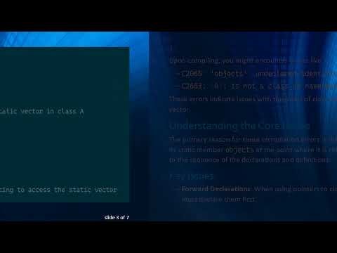 How to Access a Public Static Vector from Another Class in C+ +