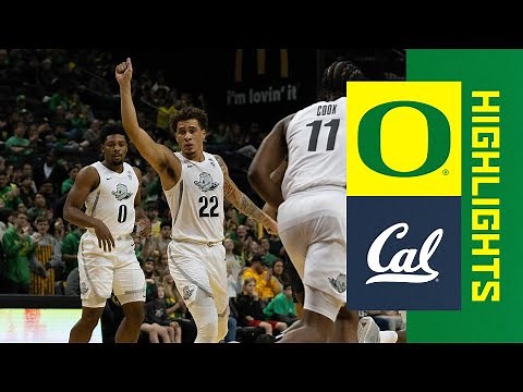 Oregon Men’s Basketball vs. Cal | GAME HIGHLIGHTS (2024)