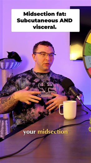 🧠 Your midsection is different than your arms and legs When it comes to fat storage, your body doesn’t store it evenly. In your arms and legs, you can really only store subcutaneous fat — that’s the fat under the skin. But your midsection? You can store: Subcutaneous fat (on the outside) Visceral fat (deep around your organs) And visceral fat is the dangerous one. It’s strongly linked to: 📈 insulin resistance 📈 higher A1C 📈 cardiovascular disease 📈 systemic inflammation That’s why someone c