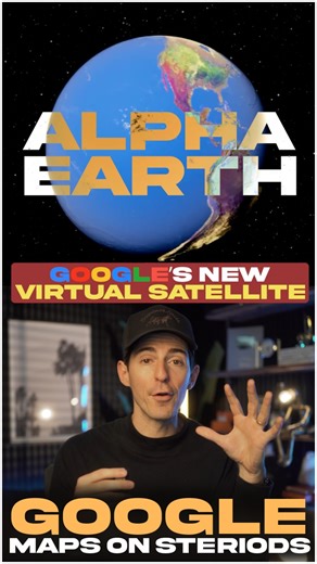 Kallaway on Instagram: "This is a brand new AI project from Google. It’s called AlphaEarth. And this thing is like Google Maps, but on Level 100. Think of AlphaEarth like an open platform for studying the planet. It has access to any environmental data you could imagine…climate, weather, agriculture, everything. But here’s why it’s so powerful… Google took all the publicly available map data and used AI to compress it into super detailed 10x10m squares. So it’s like they built a virtual weather 