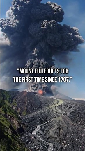 If Mount Fuji Erupted Today 🌋 | AI Simulation