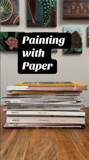 I’m Megan and I make art entirely from magazine cutouts
