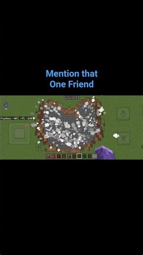 Mention that one friend || MINECRAFT PE ||. #minecraft #mcpe