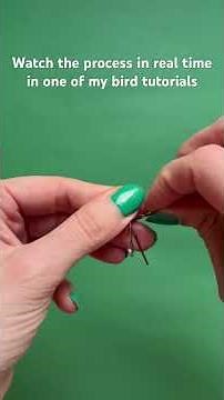 Make Wire Feet for Crochet Birds #crochet #amigurumi #yarnbird