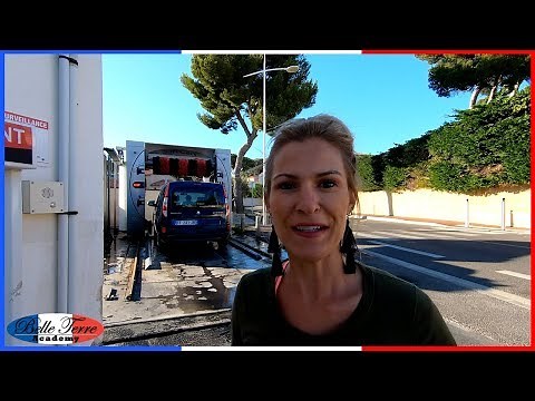 At the CAR WASH in FRANCE | À la STATION de LAVAGE de VOITURES en FRANCE