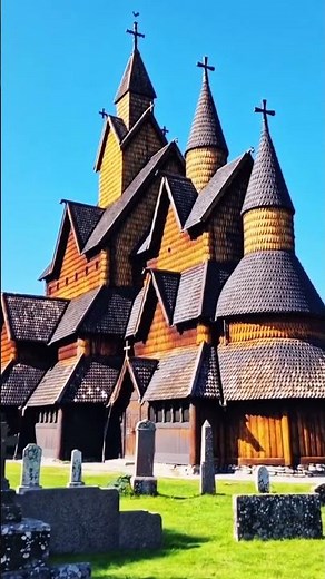 Built WITHOUT NAILS 1,000 years ago! Stave churches of Norway🇳🇴