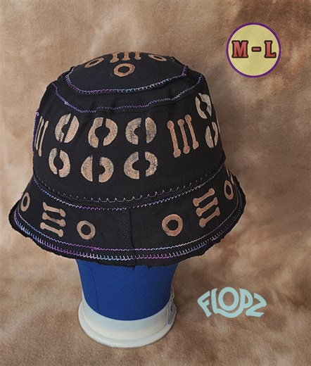 Bucket Hat Large Heads Afro Boho Cotton USA Made - Etsy