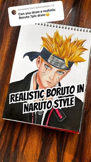 Drawing Boruto uzumaki ✍🏻 | Naruto 🔥#shorts #drawing #naruto