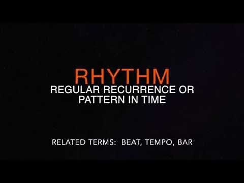 Understanding rhythmic patterns, and basic rhythmic notation.