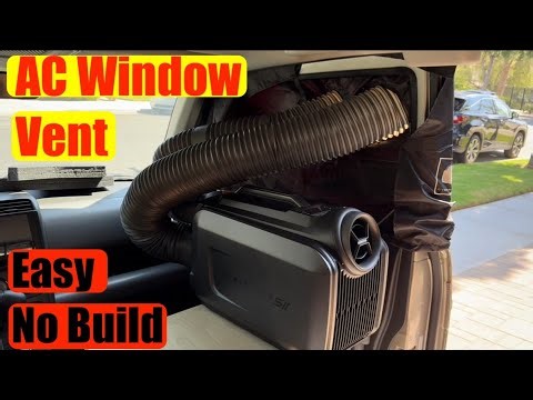 Easy Air Conditioner Window Kit. Simple and Stores Away Nicely. No Build!