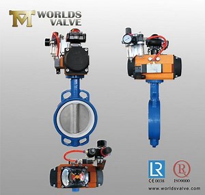 [Hot Item] Pn10/16/150lb/JIS10K/16K Resilient Seated Butterfly Valve with Positioner Pneumatic Actuator Limit Swith D671X-10/16