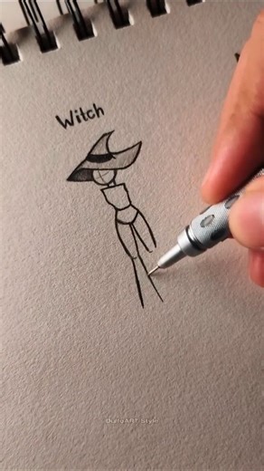 Art_tist on Instagram: "How to Draw Cartoon Character Body Tutorial: Fairy Witch and Magician #myautumnalbum"