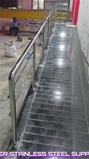 Jindal Stainless Steel Ramp handrails #ssrailing #balcony #interiordesign