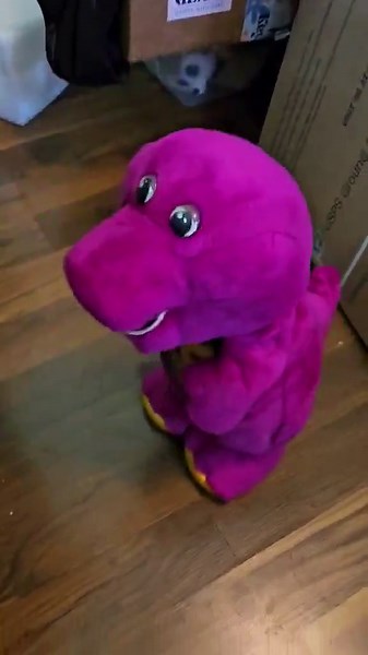 Vtg 2002 Fisher-price "dino Dance Barney" Music Animated Plush Doll Toy Working - Etsy