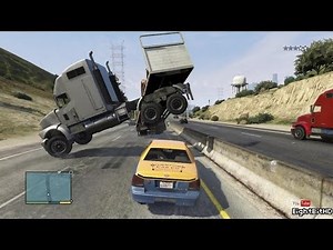 GTA 5 100 Tons Super Taxi Rampage #2 HD Grand Theft Auto 5