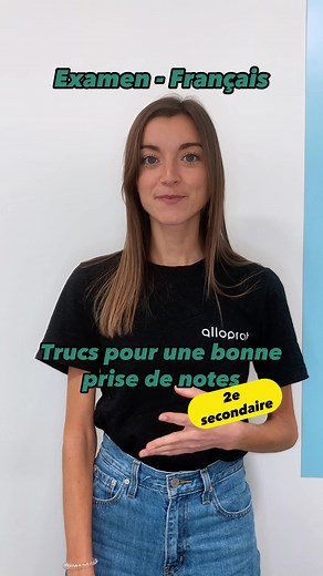 ✏️ Comment bien préparer ta feuille de notes pour l'examen de fin d'année? On a 3 trucs essentiels pour toi! Consulte aussi la fiche « Trucs pour se préparer à l'épreuve obligatoire de français de 2e secondaire » sur notre site! #examen #francais #texte #description #justification #alloprof