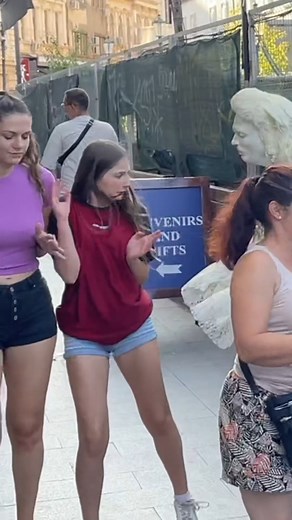 6.2K views · 248 reactions | Funny Reactions  #statue #justforfun #Reaction #Prank #comedy #icrediblereactions #humanstatue #justforlaughs #funnyvideo | Michael Pranks | Facebook
