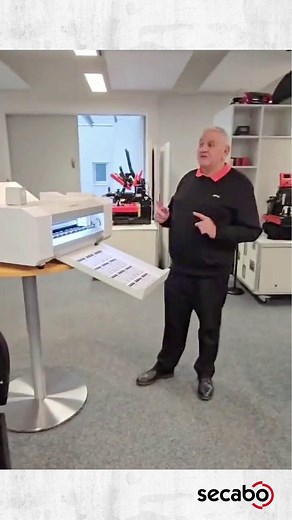 📄 New: Secabo SC30 II Automatic Sheet Cutter The next level for DTF sheets, labels & sticker production: • Up to 50 sheets stack feed • Optical mark recognition for perfect accuracy • Fast, automated cutting for high productivity Watch Robin’s Reel and see the SC30 II in real action. #Secabo #SC30II #SheetCutter #Automation #LabelProduction | Secabo