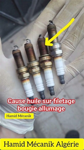 Cause huile moteur sur filetage bougie allumage, سبب زيت فوق خيط بوجيات الإشتعال Kia Picanto #كامري