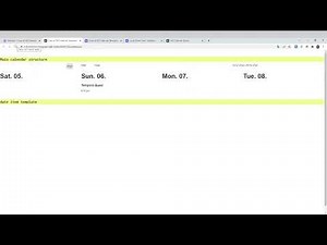 NCF Tutorial – Webflow Calendar