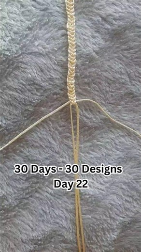 Make Bracelet with Thread || Day 22 #diy #shortsfeed #handmade #bracelet #shorts