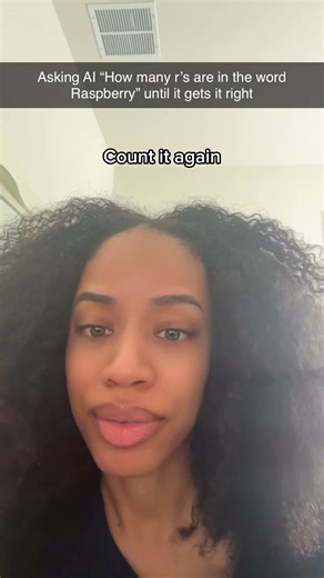 Asking Al "How many r's are in the word “Raspberry" @praktika.ai #fyp #spanishtiktok#learningspanish