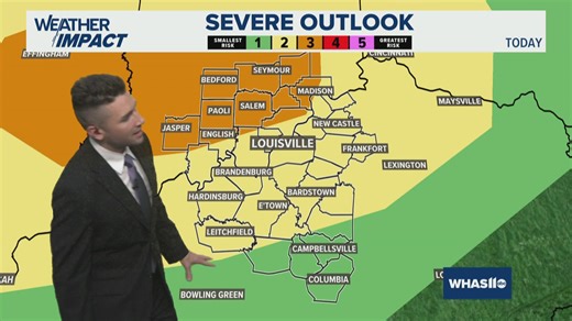 Weather Impact Alert Day: Tracking severe weather in Kentucky, Indiana | March 11, 2026 Noon weather