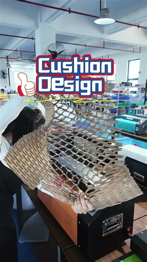 Any ideas of Waste? Why not Cut it by Cardboard Shredder? To get Honeycomb