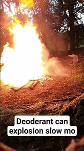 deodorant can explosion slow mo