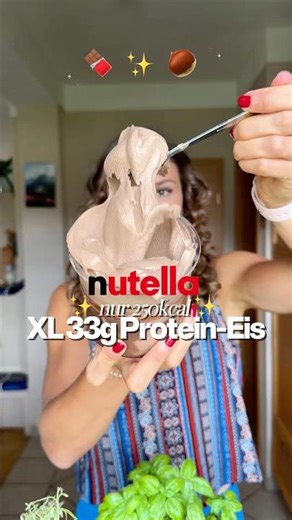 XL 33g Protein Nutella Ice Cream only 250kcal 🍫✨🍦