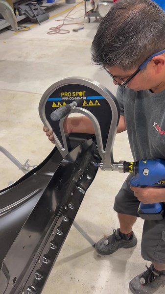1.3K views · 18 reactions | Riveting done right with PR-5! Looking good   #riveting #rivets #collisionrepair #autoindustry #prospot | Pro Spot International Inc. | Facebook