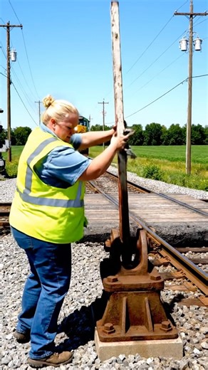 The Daily Life of Railway Workers Using Manual Switches!