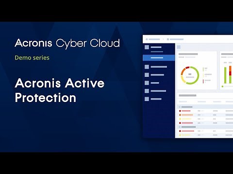 Acronis Active Protection | Acronis Cyber Backup Cloud | Acronis Cyber Cloud Demo Series