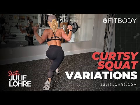 Curtsy Squat Exercise Demonstration