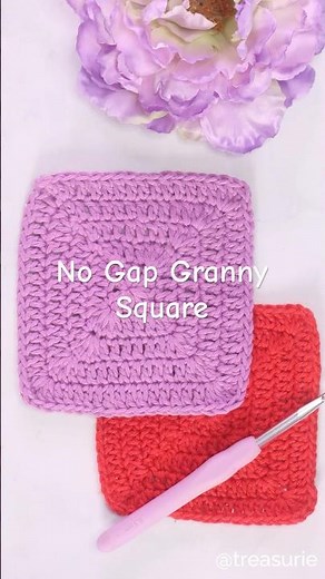 Title: 🧶 Easy Solid Granny Square – No Gaps! Perfect for Blankets & More! #crochet #crochetpattern