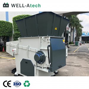 [Hot Item] Cost Effective Recycling Machine Shred Wood Pallets Plastic Films Steel Cables Single Shaft Shredder