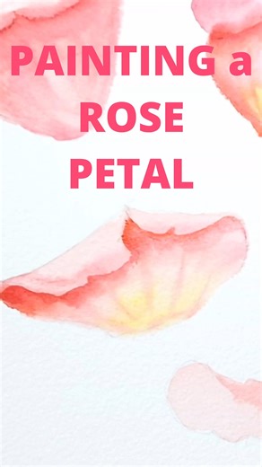 Anica Amphlett on Instagram: "A sneak peak of my video tutorial on drawing and painting folded rose petals. Quick and easy - with no fuss. 👉See Linktr.ee in bio . . . #rosepetals #petals_perfection #watercolourart #watercolourtutorial #watercolorpainting #flowerpainting #youtubecreator"