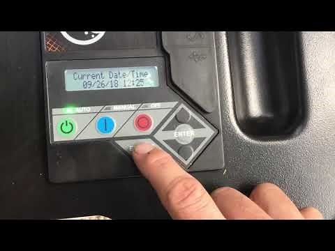 Generac Evolution Maintenance Reset / Dealer Menu