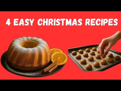4 Easy Christmas Recipes - Quick Sweet & Savory Holiday Treats