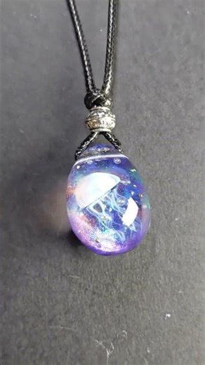 #shorts Jellyfish resin pendant| Nebula resin pendant | Resin jewelry | Resin art
