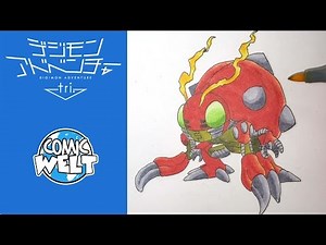 How to draw Tentomon テントモン [Digimon Tri] drawing tutorial