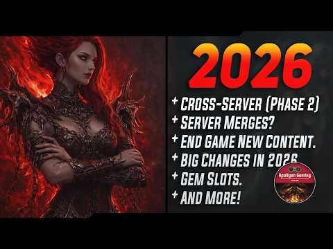 Cross-Server Phase 2 - New Endgame Content, Server Merges & More Gem Slots? Predication!
