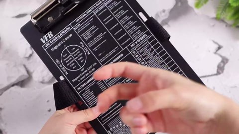 VFR Pilot Kneeboard Set Aluminum Aviation Kneeboard 3 Pcs VFR Knee Board Notepad with Pen Holder and Elastic Strap for Pilot Writing(Black)