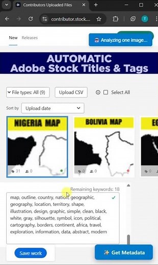 AUTOMATIC Adobe Stock Titles & Tags #adobeStock #tutorial #automatic