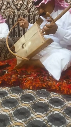Traditional Oud Music Performance in Middle Eastern Setting