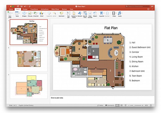 How To Make a PowerPoint Presentation of a Floor Plan | Fire Evacuation Plan Template | Café Floor Plan Example | Powerpoint Floor Plan Template